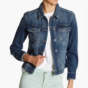 PAIGE Aveline Distressed Denim Jacket | Small